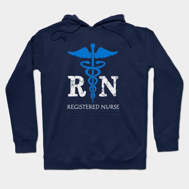 RN Nurse Gifts - Certified Registered Nurses Professional Gear - RN Badge Gift Ideas Hoodie by merkraht